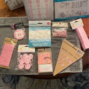 Pink Baby Shower Party Supplies